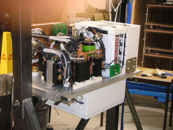 Experimental 250kW heli-borne laser power supply with -50kVDC output.